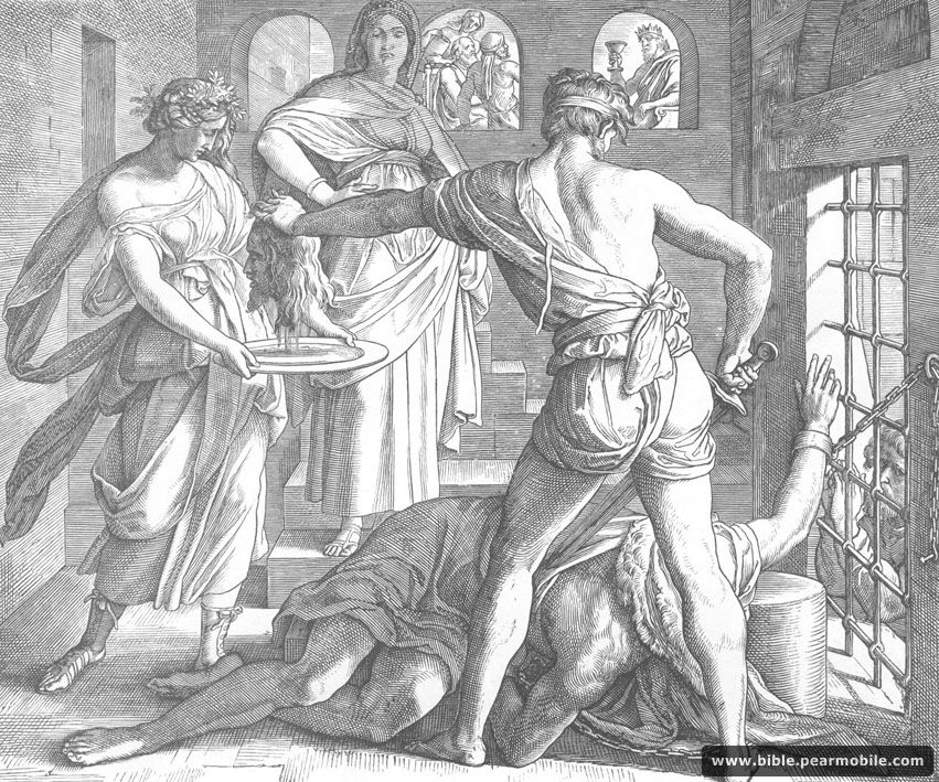 مرقس  6:28 - Beheading of John the Baptist