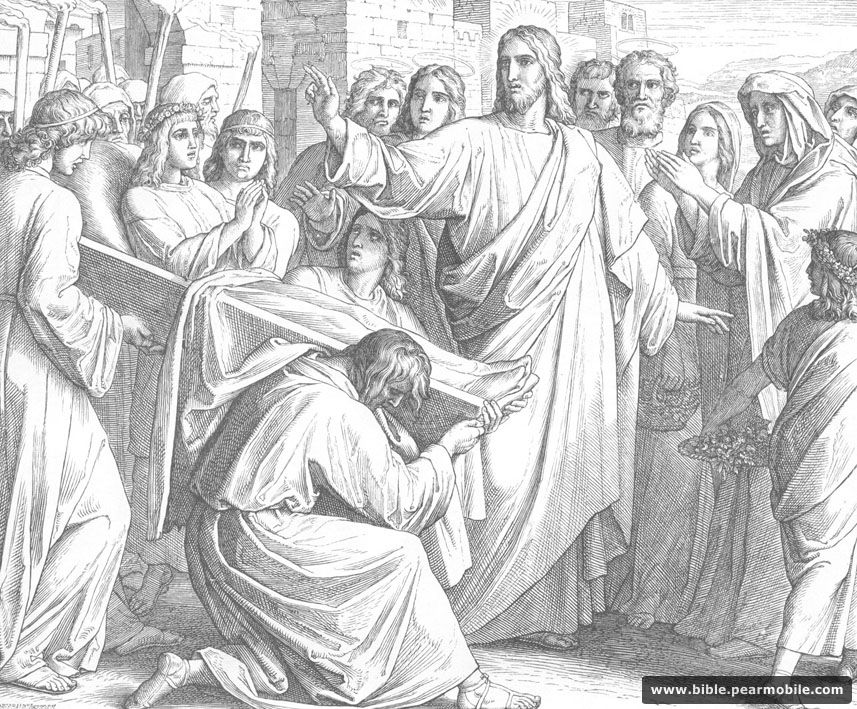 Lukáš 7:15 - Jesus Raises the Widow\'s Son