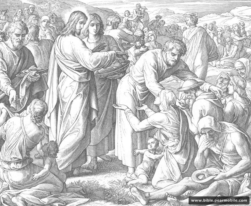 Свето Јеванђеље по Јовану 6:11 - Jesus Feeds the 5000