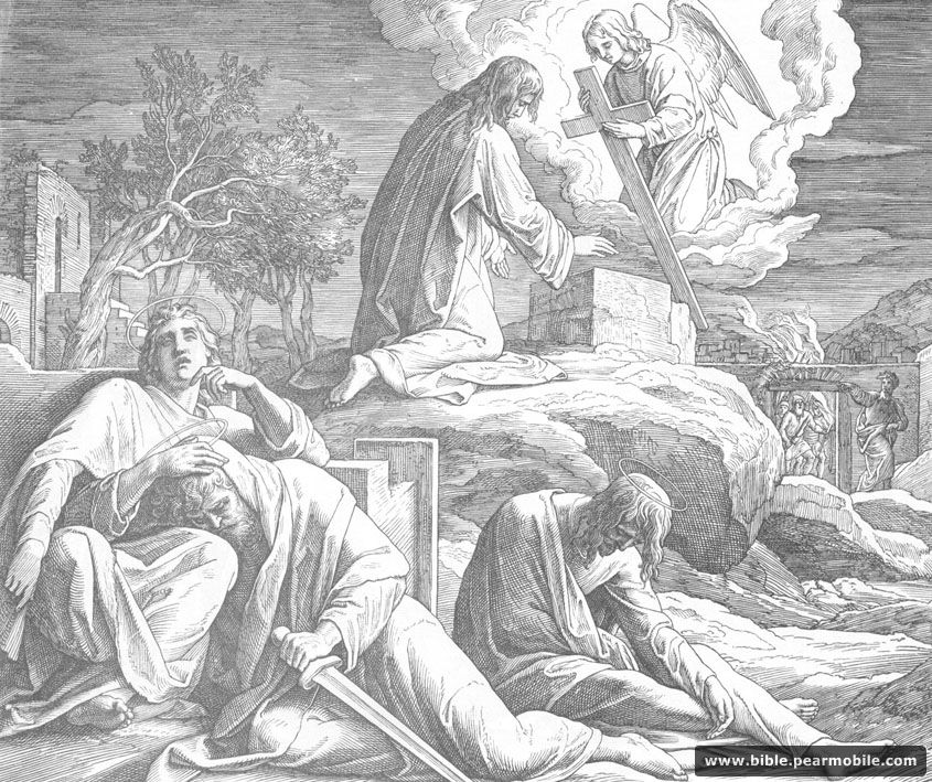 マタイによる福音書 26:46 - Jesus in Gethsemane