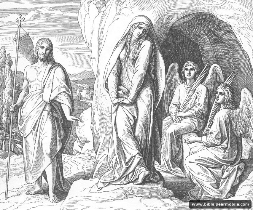 Від Івана 20:13 - Jesus Appears to Mary Magdalene