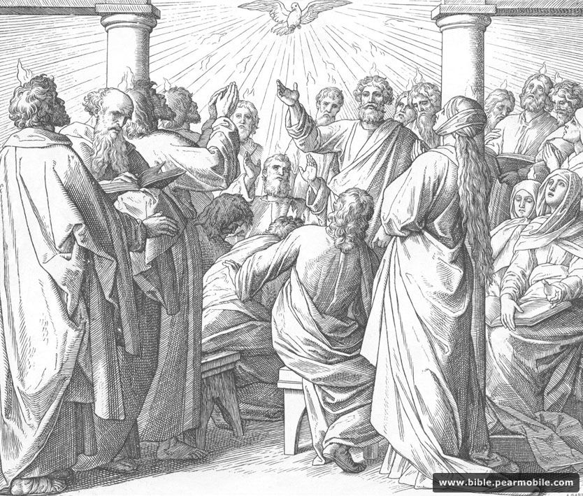 سفر اعمال الرسل 2:4 - The First Pentecost