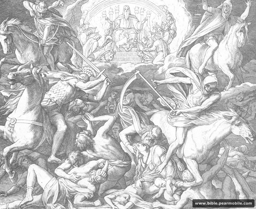 Aabenbaringen 6:8 - Four Horsemen of the Apocalypse