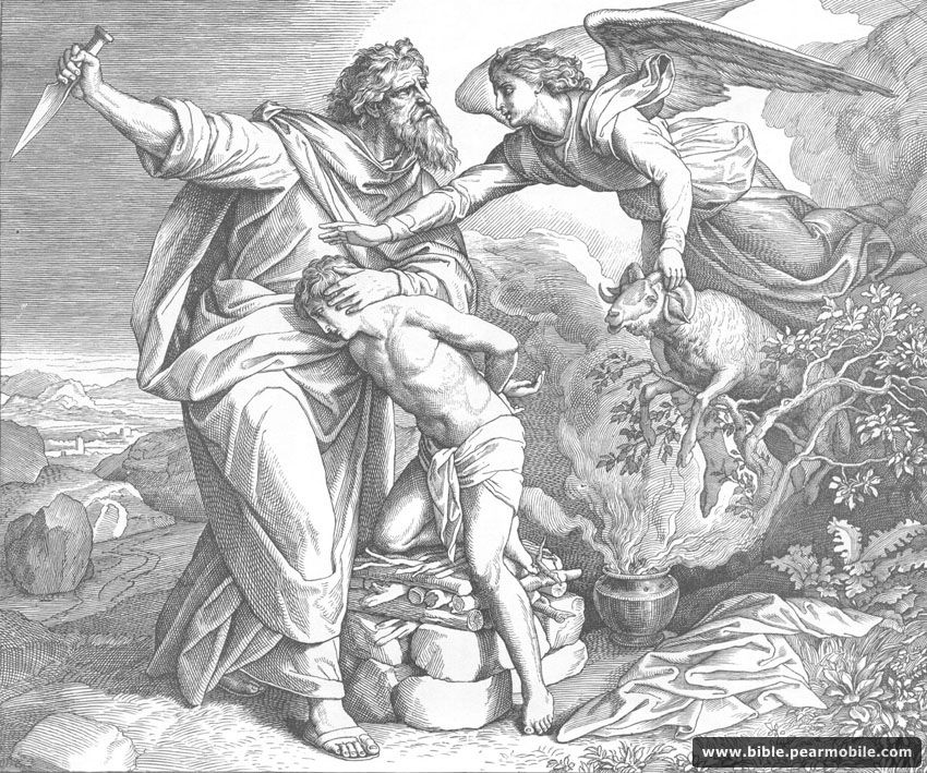 1 Mosebok 22:13 - Abraham Sacrifices Isaac