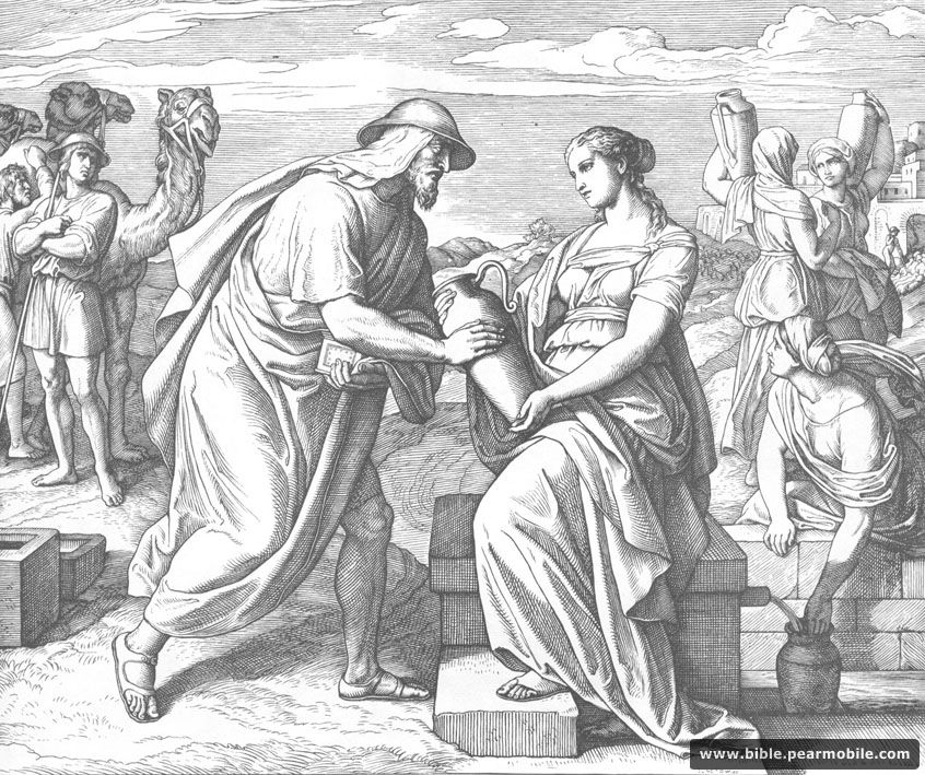 Fyrsta Mósebók 24:20 - Abraham’s Servant Meets Rebekah