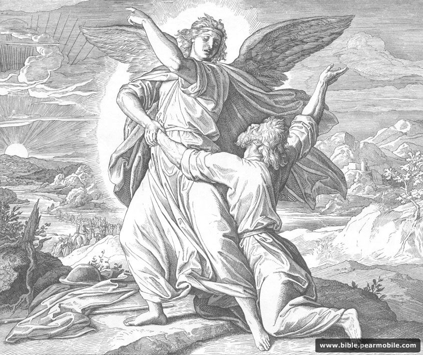 創世記 32:30 - Jacob Wrestles With Angel